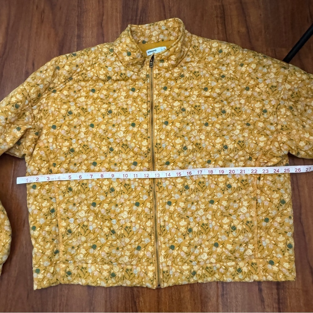 Sonoma Good for Life Floral Vintage Quilted Jacket Womens Size XL - Picture 7 of 9